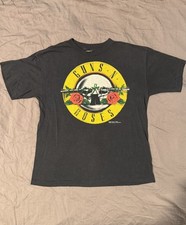 Vintage 1989 Guns N Roses T Shirt Official Brockum Great Condition USA Size L picture