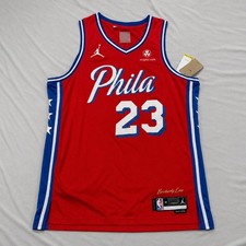 2026 LeBron James #23 Philadelphia 76ers Red Jersey – Size Medium (44) picture