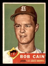 1953 Topps - Bob Cain #266 PR (Filler) picture