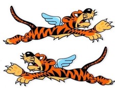 Flying Winged Tiger Stickers | Pair | 13