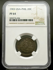 1903 U.S. Philippines 20 Centavos Silver Proof NGC PF64 picture