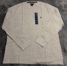XL Mens Polo Ralph Lauren Thermal Waffle Knit Long Sleeve Gray picture