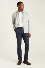 Bonobos Brushed Cotton Herringbone Pants Chinos Navy Blue 32x34 Tailored Fit NEW picture