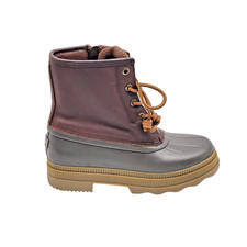 Sperry Saltwater Duck Boots Womens Size 6 Brown Gray Waterproof Rain Boots picture