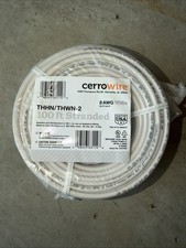 Cerrowire 8 Gauge 100 Feet White Stranded Copper THHN Electrical Wire picture