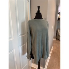 aerie light gray waffle knit sweater picture