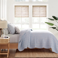 Levtex Home Martha Stripe Twin/Twin XL Quilt Set 68X86In And 1 Sham 20X26In  picture