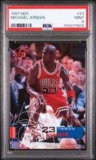 1997 Ud3 #23 Michael Jordan PSA 9 Bulls HOF NBA Basketball Mint Card picture