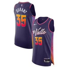 Nike NBA Phoenix Suns Kevin Durant #35 El Valle Dri-FIT Jersey Purple picture