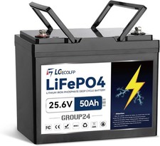 LGE 24V 50Ah LiFePO4 Lithium Battery for RV Marine Solar System with 50A BMS picture
