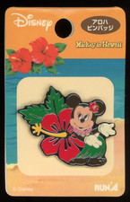 2003 RunA Mickey in Hawaii Minnie Mouse Palm Flower Disney Pin picture