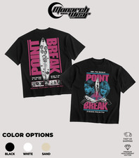 Monarch Wear Point Break T-Shirt Keanu Reeves Patrick Swayze Black picture