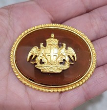 Ben Amun Coat Of Arms Brooch Signed Vintage picture