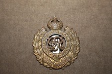 Original WW2 British Army Royal Engineers Metal Cap Badge w/Rear Prong picture