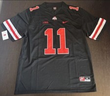 Ohio State Buckeyes #11 Smith-Njigba Black Football Jersey Size S-2XL picture