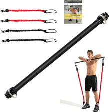 Resistance Band Bar, Portable 43 Inch Pilates Bar with Resistance Bands Home picture