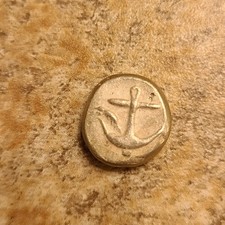 Ancient Greek Silver Drachm/Obol Appolonia Pontika Mint. 12 mm 3.5 grams.  picture