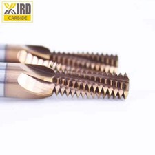 M12 x 1.75 4 FLT Tungsten Carbide Milling Cutter Thread Mill Cutting Tool AlTin picture