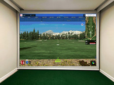 METechs 94x120 inch Retractable Impact Resistant Golf Simulator Screen picture