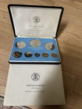 1976  Coinage of Belize Coin Proof Set Minted Franklin Mint W/ Case No COA picture