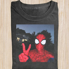 Spiderman Selfie Shirt, Spider Man Superhero Characters 2026 Graphic Tee picture