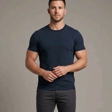 Lululemon Men's Dark Gray Organic Cotton Short Sleeve T Shirt M picture
