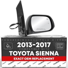 Passenger Mirror for Toyota Sienna - Power, Heated, Blind Spot, Manual Fold -... picture