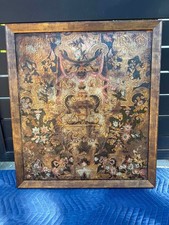Baroque-style panel leather wall panels from the late 17th century picture