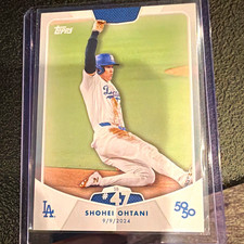 Topps 2024 50/50: Shohei Ohtani Dodgers Base Set #47 Shohei Ohtani picture