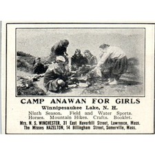 Camp Anawan Winnipesaukee Lake NH N.S. Winchester - 1921 Original Ad TJ7-S8 picture