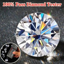 Multicolor Moissanite Loose Stone Round Gemstone VVS1 Pass Diamond Tester W. GRA picture