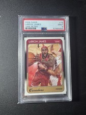 2008-09 Fleer - 1988-89 Retro LeBron James #19 PSA 9 SSP 1:660 Case Hit Variant picture