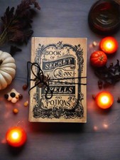 Handcrafted Vintage Look Halloween Secret Spells and Potion Book picture