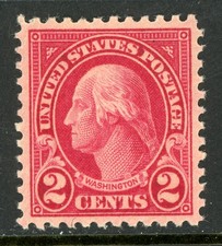 USA 1923 Washington 2¢ Carmine Perf 11 Unwmk Scott #554 MNH C99 picture