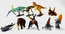 Kaiyodo Chocolasaurus Dinosaur Figure Lot 10 w/ Cards T-Rex Parasaurolophus picture