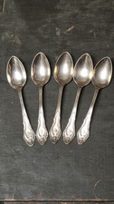 Antique 1861 Jennings New Orleans Southern Coin Silver Spoon Set Monogramed Rare picture