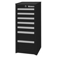 Westward WESTWARD Side Cabinet, 7-Drawers, Powder Coated Black, 15.5