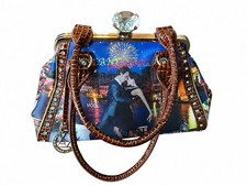 LANY Paparazzo Venice Satchel Handbag Crystal Clasp Rhinestone Large Y2K picture