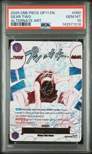 2025 One Piece OP11-080 Gear Two Alternate Art Fist of Divine Speed PSA 10 picture