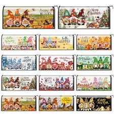 Dispowreath 12 Pcs Seasonal Gnome Mailbox Covers Magnetic Standard Gnome Style picture