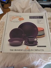 Fiestaware Plum 5 Piece Place Setting NIB Retired Purple 830 323 Homer picture