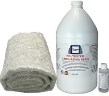 Polyester Resin 1.5x50x3 Yards Fiberglass Chopped Strand Mat for Autos Boats RV picture