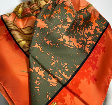 HERMES SCARF 90  'Marche Flottant Du Lac Inle' Floating Market Carre picture