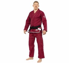 Fuji Suparaito Super Lightweight Mens Brazilian Jiu-Jitsu BJJ Gi - Burgundy Red picture