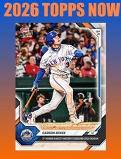💥2026 Topps Now #725💥CARSON BENGE 1st Mets Rookie 20/20 Season - Presale picture