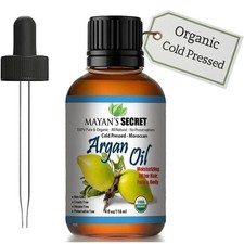 Organic Argan Oil 4oz 100% Pure Cold Pressed Hair Skin Face Body Moisturizer picture