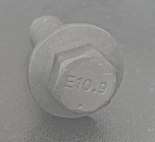10qty M14-2.0 x 40mm Hex Head Flange Bolt Non Serrated Grade10.9 picture
