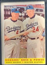 1958 Topps - Duke Snider, Walter Alston #314 picture