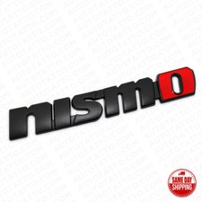 Nismo Racing Sport Black Trunk Lid Rear Emblem Logo 3D Badge Decorate Black Red picture