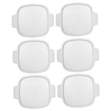 Corningware A-1-PC 1.5qt White Plastic Replacement Lid 6PK for Casserole Dish picture